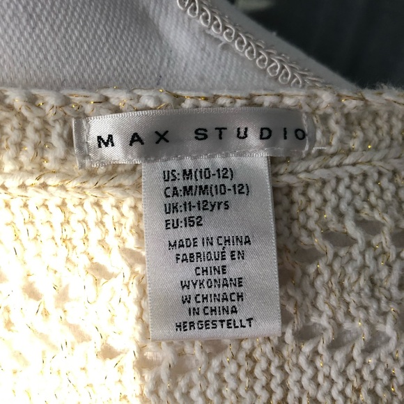 Girls/Juniors open weave sweater by  Max Studio - Picture 6 of 6